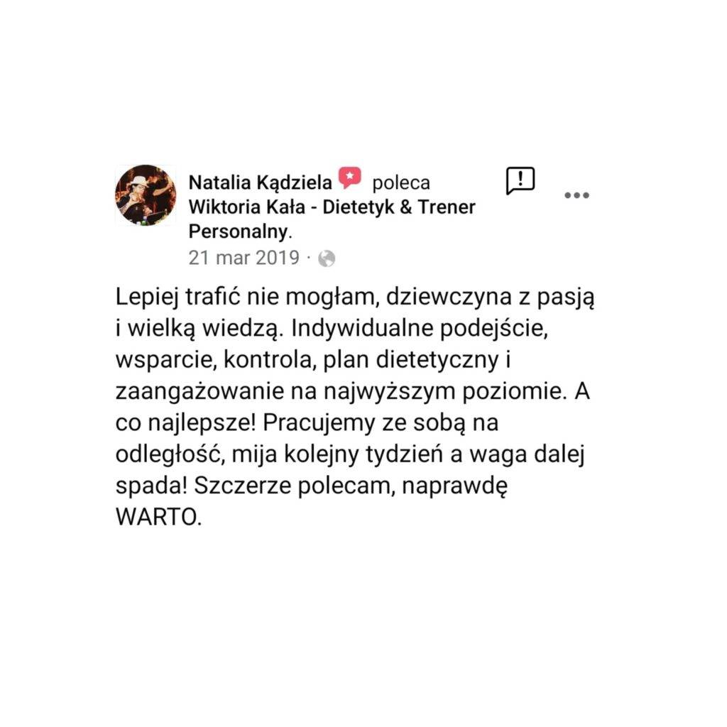 Wiktoria Kała wspolpraca dieta dietetyk jadłospis trener blog aktywność