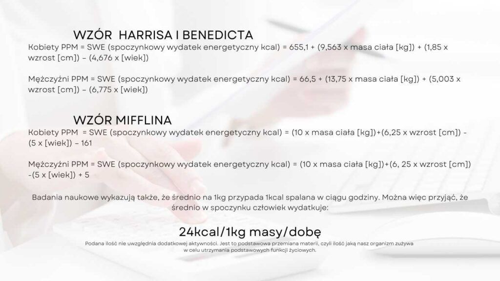 Wzór na podstawową przemianę materii ile jeść na diecie