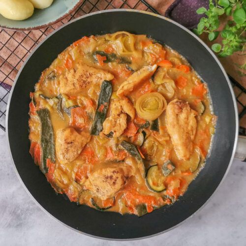 Wiktoria Kała wspolpraca dieta dietetyk jadłospis trener blog przepis kurczak sosie warzywami