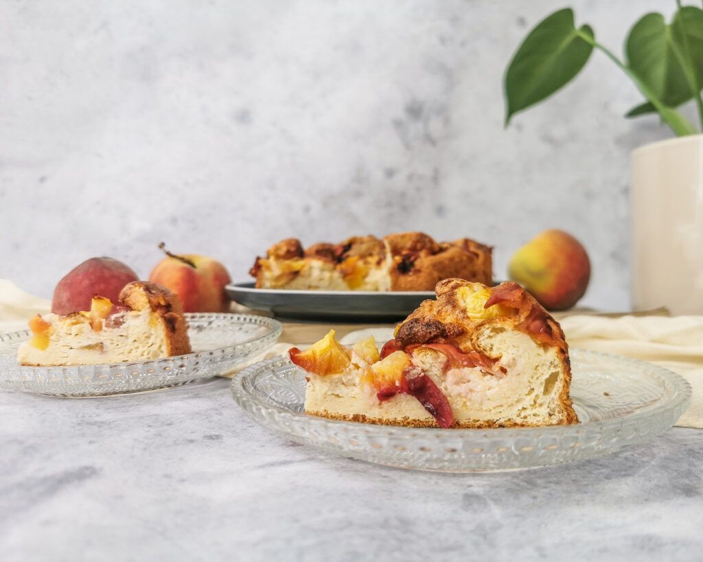 Wiktoria Kała wspolpraca dieta dietetyk jadłospis trener blog ciasto drożdżowe brzoskwiniami