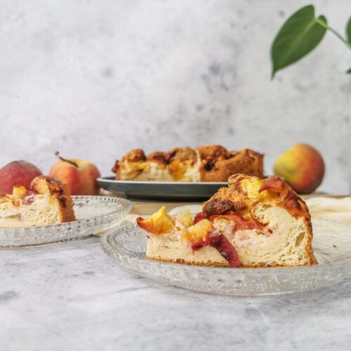 Wiktoria Kała wspolpraca dieta dietetyk jadłospis trener blog ciasto drożdżowe brzoskwiniami