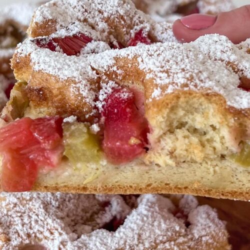 ciasto drożdżowe z rabarbarem przepis na zdrowie