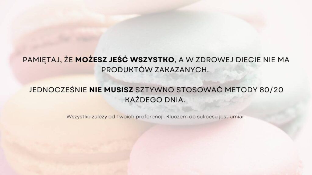 dieta słodycze zdrowie 80/20