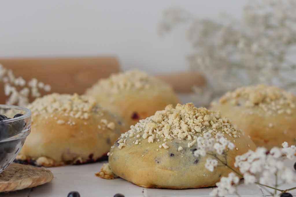 Jagodzianki, jagody, drożdżówki, przepisy