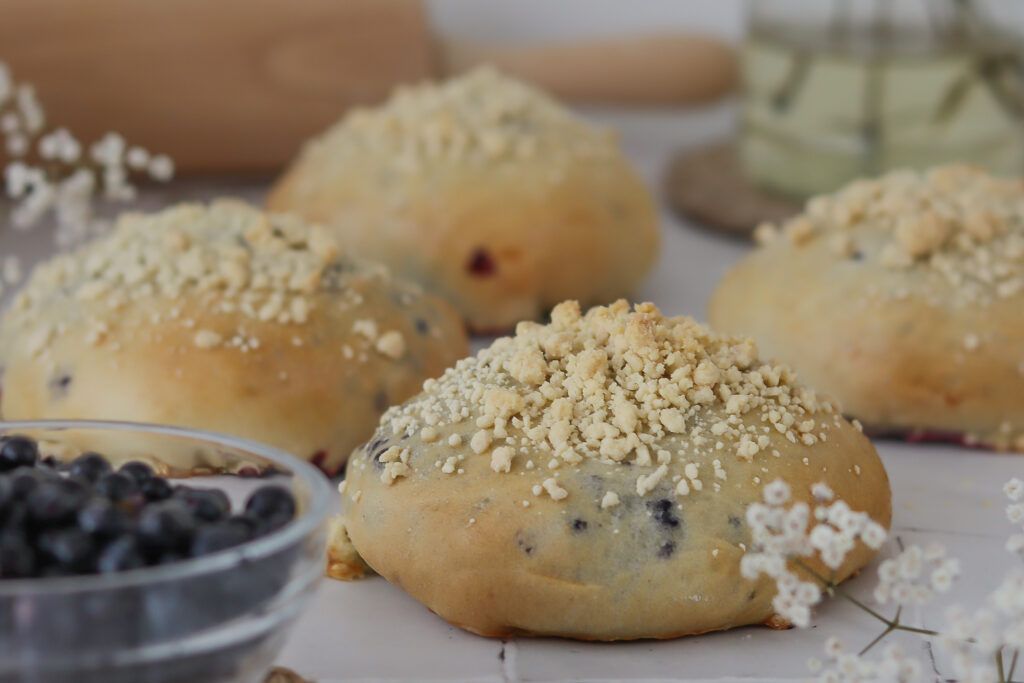 Jagodzianki, jagody, drożdżówki, przepisy