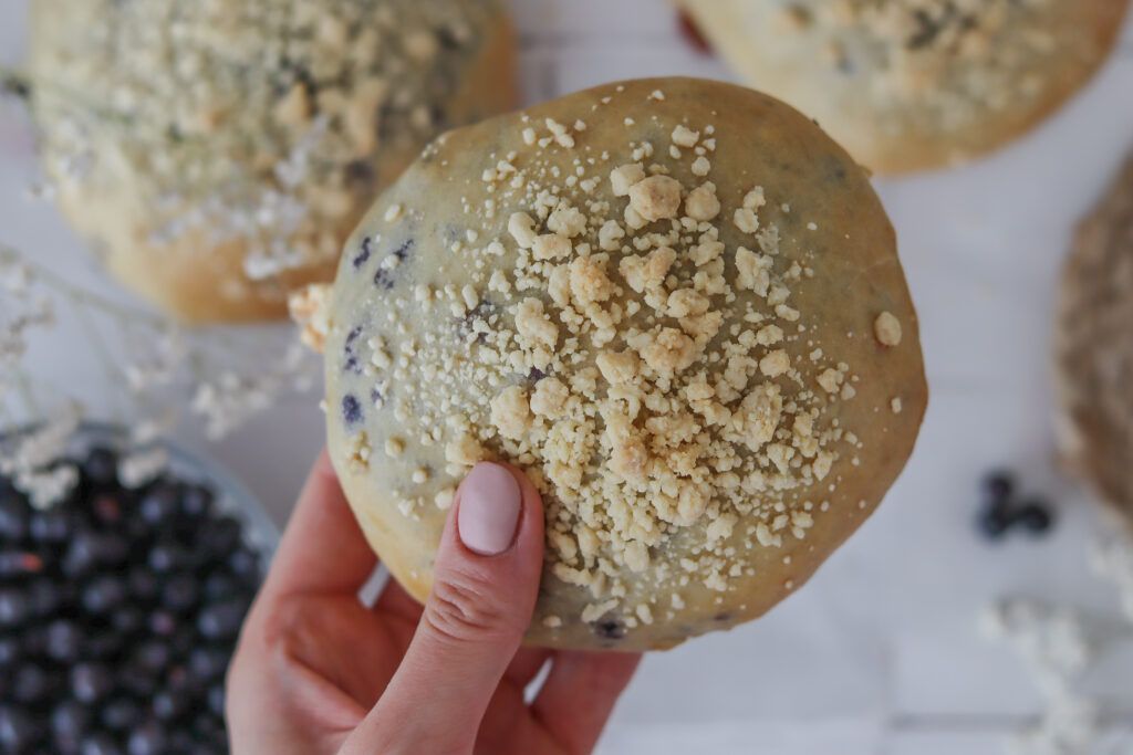 Jagodzianki, jagody, drożdżówki, przepisy