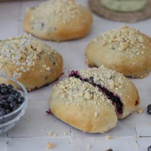 Jagodzianki, jagody, drożdżówki, przepisy