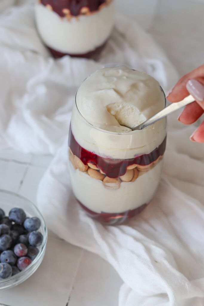 Deser jagodowy, przepis, fit przepisy, zdrowy deser